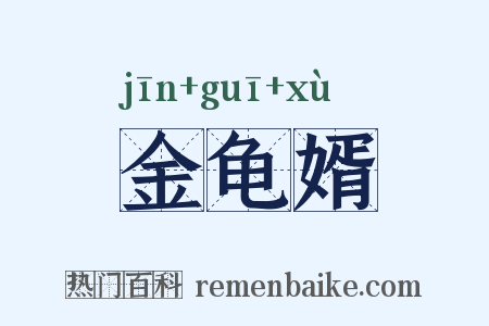 金龟婿是什么意思的图片